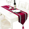 Jiino Red Table Runner 120 Inches Long by Jiino