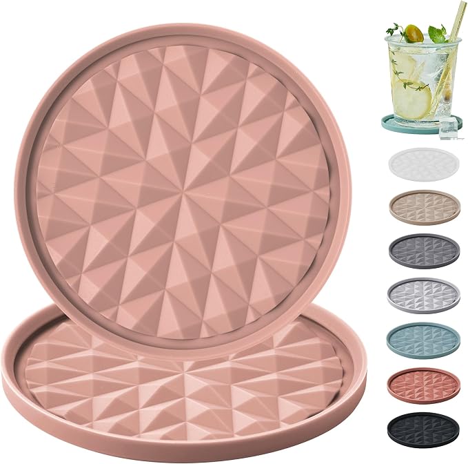 Silicone Drink Coasters Set of 2, Coaster by Wingcases