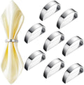 20 Pcs Stainless Steel Napkin Rings Metal Napkin Ring Holders Fall Thanksgiving by CHENGU