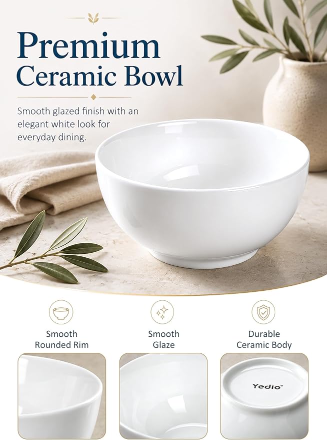 Small Bowls Set, 10 oz Porcelain Bowl - Image 6