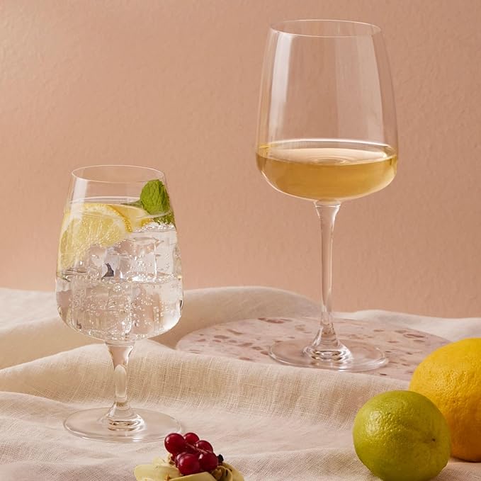 Krosno - Stemmed Tulip Water Glasses, 11.2 oz, Ideal Goblets - Image 7