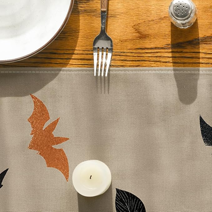 Artoid Mode 210 GSM Halloween Table Runner 13x90 Inch Home Party Decor | Leaves - Image 7