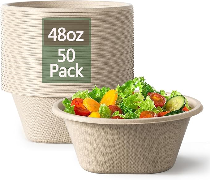 48 Oz Disposable Bowls by Homestockplus