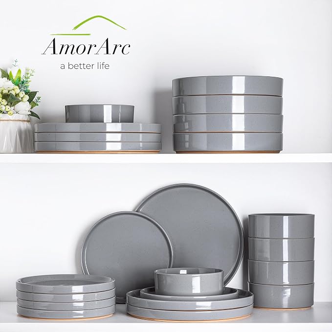 AmorArc Stoneware Dinnerware Sets - Image 9