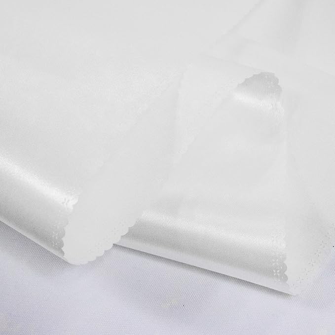 White Table Runners, 12x108 Inches, 6 Pack | Satin, Silk and Smooth Fabric - Image 5