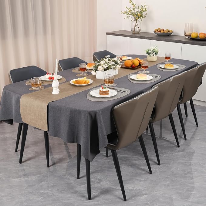 Faux Leather Placemats Set of 6, Dual Sided - Image 3