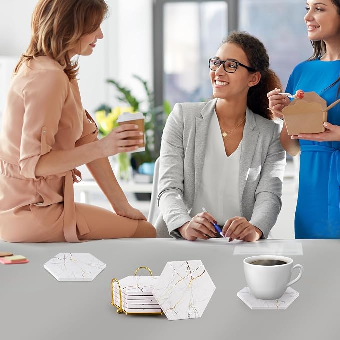 Marble Coasters for Drinks Absorbent - Image 6
