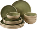 Gibson Elite Manila Bay 12-Piece Stoneware Dinnerware Set, Service by GibsonHomewares
