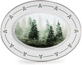 Golden Rabbit Enamelware Oval Platter, 12 x 16in, Forest Glen | 12 x 16in by GoldenRabbitEnamelware