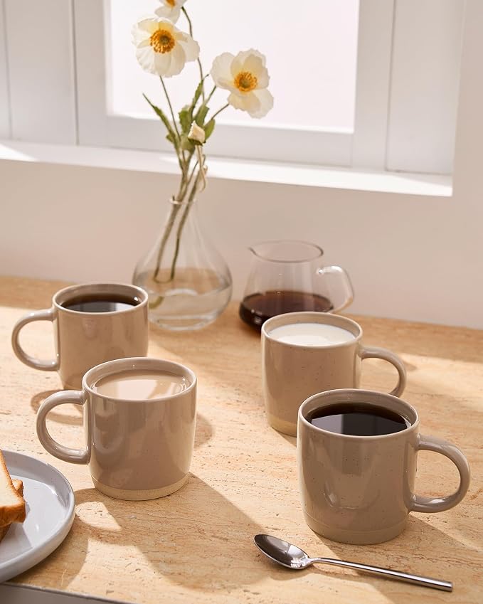 famiware Coffee Mugs for 4, 13 oz Mug Set, Dringking Cup - Image 6