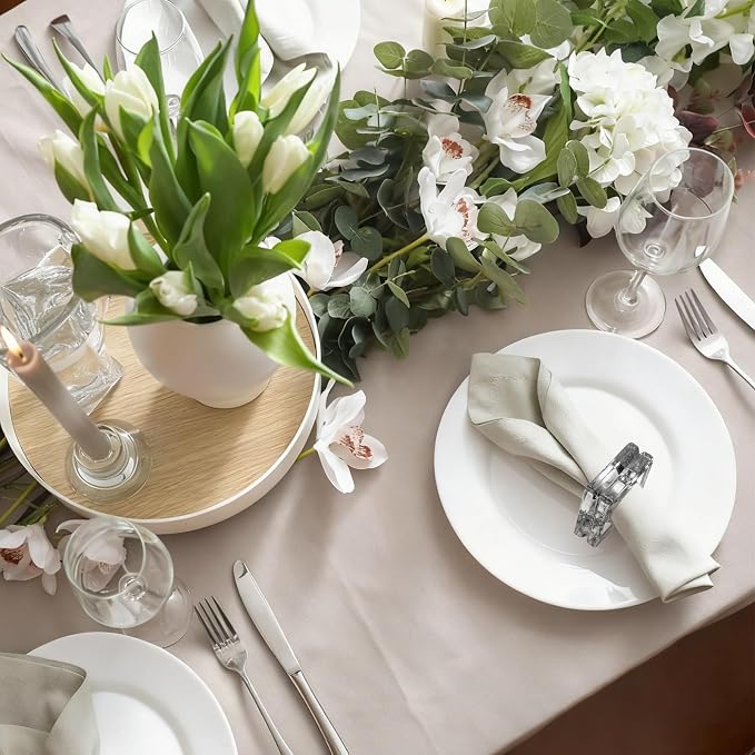 Set of 12 Heavy Crystal Glass Napkin Rings, Bridal Shower, Engagement Party & - Image 6