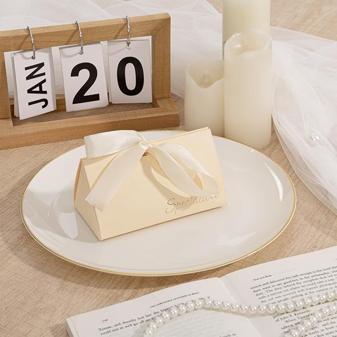PULOTE 60 PCS Ivory Plastic Plates - Image 6