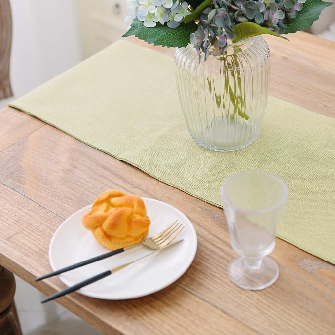 Soft Caddice Faux Linen 2 Piece Fabric in 1 Table Runner, eco-Friendly Fabric - Image 4