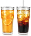 SoulTimes 20oz Wave Ribbed Glass Tumbler by SoulTimes