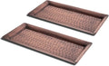 Monarch Abode Decorative Tray – 12-Inch Hand Hammered Antique Copper Metal by MonarchAbode