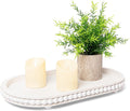 HPC Decor 15in Oval Wooden Tray by HPCDECOR