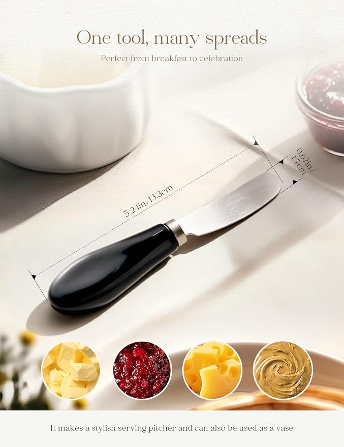 Stainless Steel Butter Spreader Knife 4 Pack - Image 3