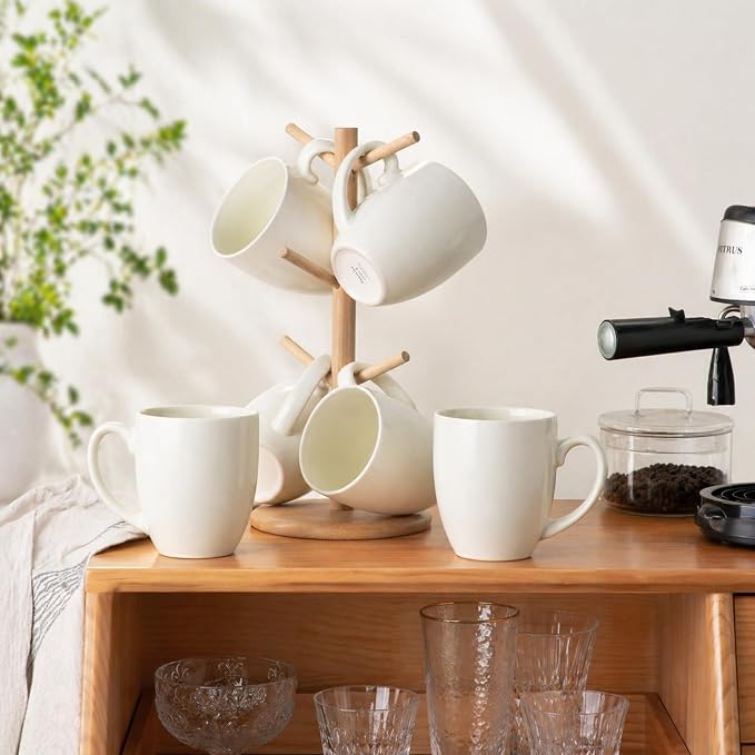 AmorArc 12oz Coffee Mugs Set of 6, Ceramic Coffee Mugs - Image 8