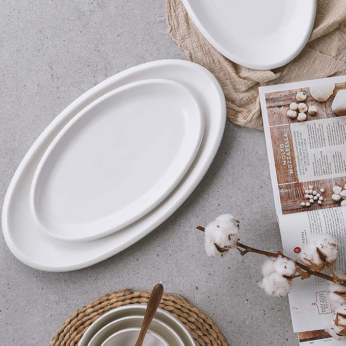 DOWAN Large Serving Platter, Ceramic Serving Dish - Image 8