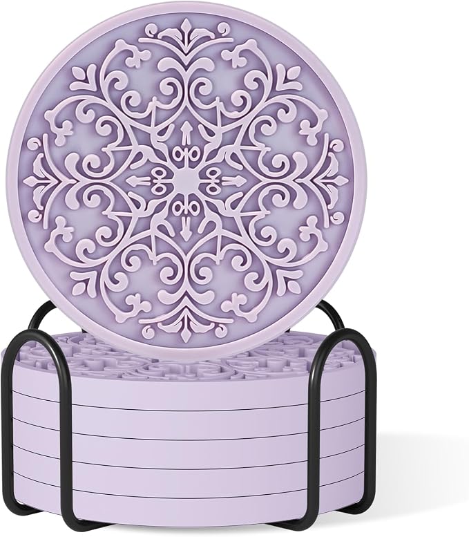 Drink Coasters, Coasters Set of 6 by Aiawoxc