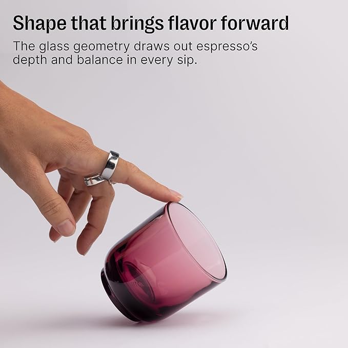 Fellow Pirch Espresso Shot Glasses 3.5 oz, Weighted Thick Glass | Demitasse Cups - Image 5