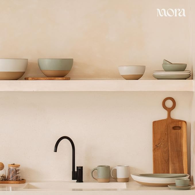 MORA Mega and Giant Serving Dishes Set of 2, 16 inch and 14 inch Ceramic - Image 7