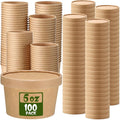 Fulmoon 100 Pack Paper Soup Containers by Fulmoon