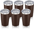 20oz Tumbler Bulk with Lid Stainless Steel Tumblers, 6 Pack | Leak Proof Lid by Unknown