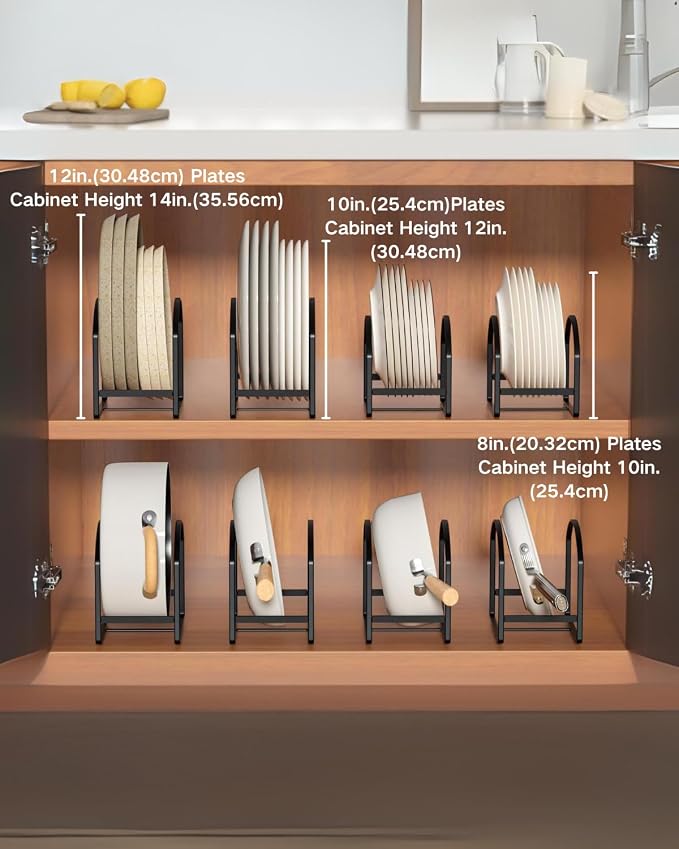 LINFIDITE 2 Pack Kitchen Plate Holder Organizer - Image 3