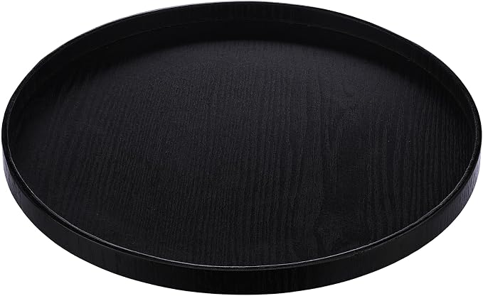 Round Trays Home Decor, 11.8" Large Round Wood Tray - Image 7