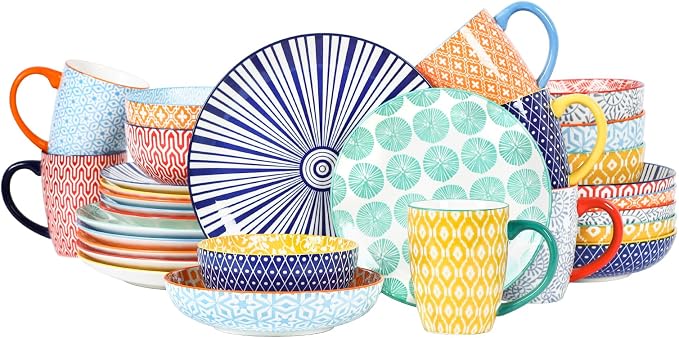 Selamica 30-Pieces Ceramic Dinnerware Sets by Selamica