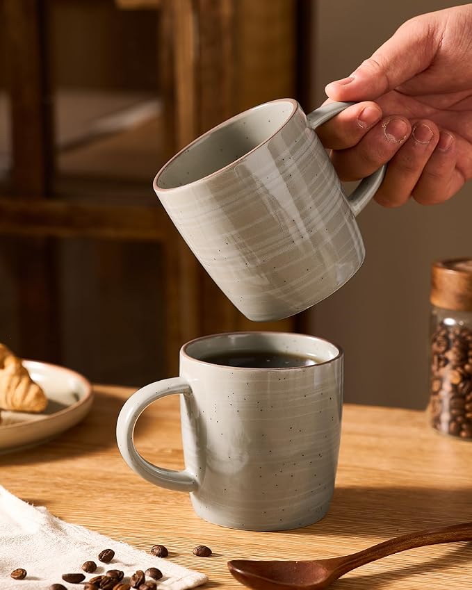 famiware Coffee Mugs Set of 6, Meteor 13 oz Ceramic Mug Cup Set - Image 6