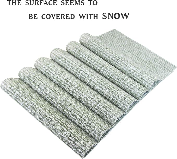 PIGCHCY Elegant Placemats Set of 4 Blended Woven Heat Resistant Durable - Image 3