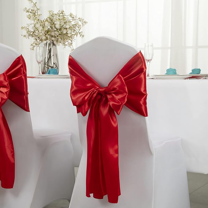 Horbaunal 2 Pack Red Satin Table Runner 12 x 108 Inch | Smooth Table Runners - Image 3