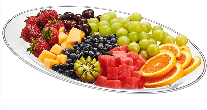 Clear Plastic Oval Serving Trays - Image 7