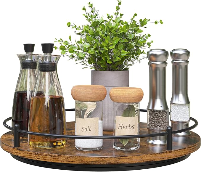 Lazy Susan Organizer：12 Inch 360 Degree Rotating Spice Rack by KOKSTOP