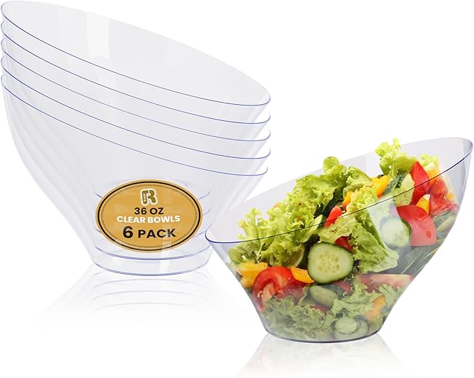 R-kay 6 Pack Large Plastic Bowls by R-KAY