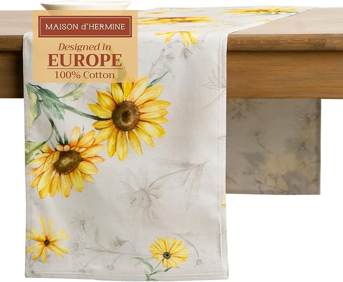 Maison d' Hermine Table Runner 100% Cotton 14.50" x 108" | Table Runners 108 by MaisondHermine