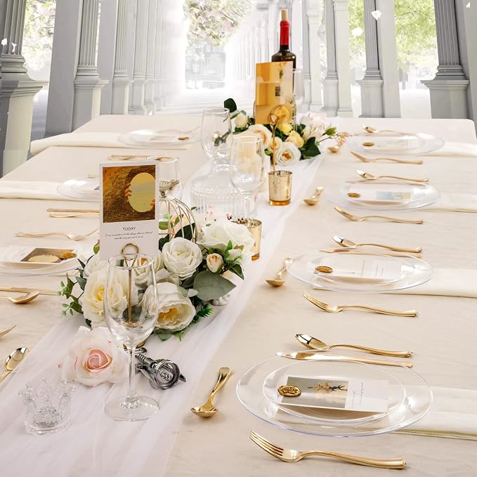 100 Pcs Clear 10.25" Dinner Plates - Image 7