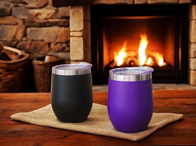 CHILLOUT LIFE 12 oz Stainless Steel Wine Tumbler - Image 7