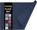 Faux Leather Heat Resistant Placemats 6 Packs, Waterproof Wipeable Dining PU by homing