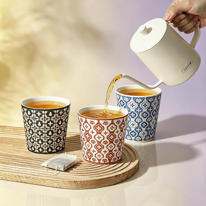 YQ&AMK 6.76oz Artisan Hand-Carved Jingdezhen Porcelain Cup – Black & White - Image 8