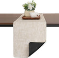 Table Runners 55 Inch Long, Dual-Sided Faux Leather Table Runner | Waterproof by Chitomars