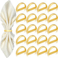 KPOSIYA Napkin Rings Set of 96, Matte Gold Napkin Rings Bulk by KPOSIYA
