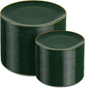 PULOTE 200PCS Green Plastic Plates by PULOTEpartywareWesupplyproductsandyouenjoylife