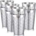 Beasea Stainless Steel Cups 15 oz, 8 Pack Large Stackable Stainless Steel by Beasea