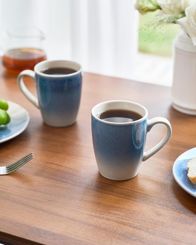 famiware Coffee Mugs Set, 13oz Mug Set of 6, Stoneware Cups - Image 6