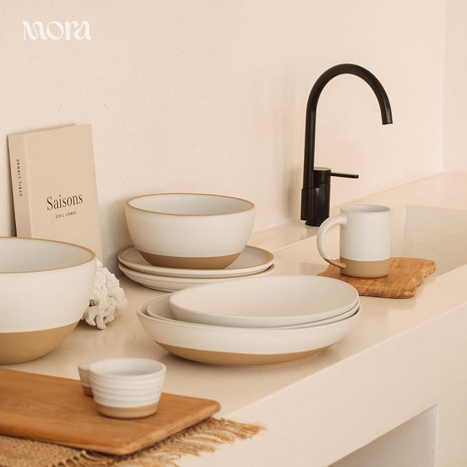 MORA Mega and Giant Serving Dishes Set of 2, 16 inch and 14 inch Ceramic - Image 6