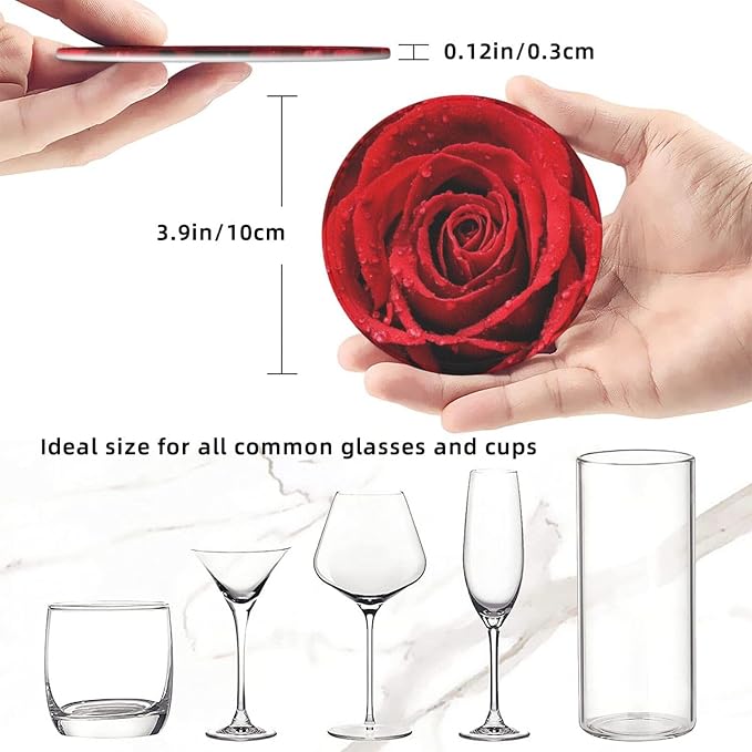 6 Pcs Leather Coasters for Drinks - Image 5