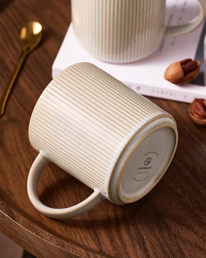 famiware Coffee Mug Set for 4, Star 16 oz Catering Mugs Cup Set - Image 6